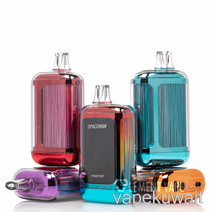 نظام Vape Vape 18k يمكن التخلص منه باللون الأسود والخوخ والليمون